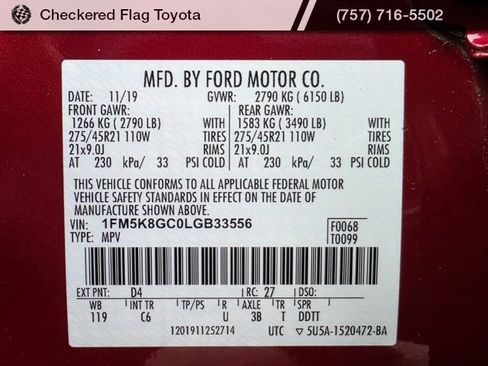 Used 2020 Ford Explorer ST w/ ST Street Pack image 51