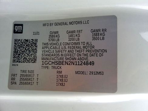 Used 2022 Chevrolet Colorado W/T w/ WT Convenience Package image 20