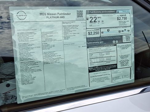 New 2026 Nissan Pathfinder Platinum AWD/4WD image 7