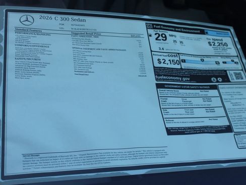 Used 2026 Mercedes-Benz C 300 Sedan image 35