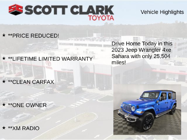 Used 2023 Jeep Wrangler Unlimited Sahara w/ Cold Weather Group AWD/4WD image 13