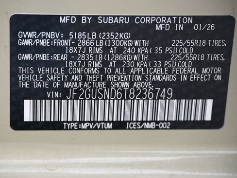New 2026 Subaru Crosstrek 2.5i Limited AWD/4WD image 20