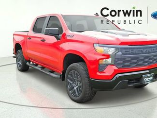 Used 2025 Chevrolet Silverado 1500 Custom Trail Boss w/ Turbomax Blackout Package AWD/4WD 360° Tour