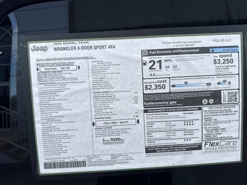 New 2026 Jeep Wrangler Sport image 41