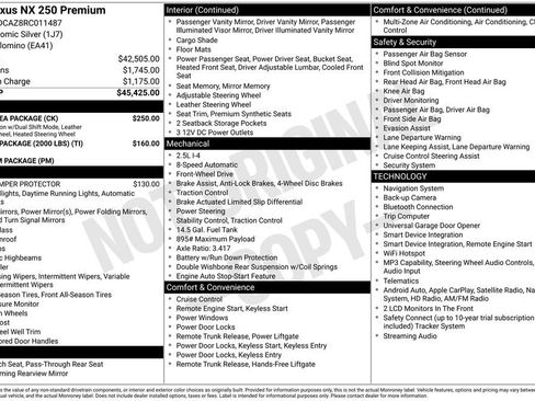 Used 2024 Lexus NX 250 FWD w/ Cold Area Package image 6