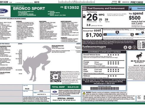 Certified 2023 Ford Bronco Sport Outer Banks w/ Tech Package image 29