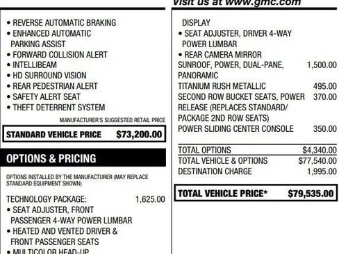 Used 2025 GMC Yukon XL Elevation w/ Technology Package AWD/4WD image 2