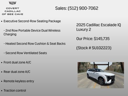 New 2025 Cadillac Escalade IQ Luxury 2 AWD/4WD image 12