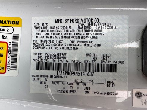 Used 2022 Ford Mustang GT RWD image 21