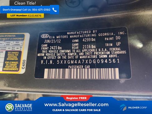 Used 2013 Kia Optima LX FWD image 16