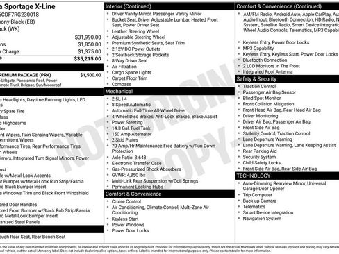 Used 2024 Kia Sportage X-Line w/ X-Line Premium Package AWD/4WD image 6
