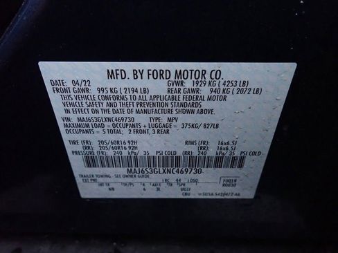 Used 2022 Ford EcoSport SE w/ SE Convenience Package image 13