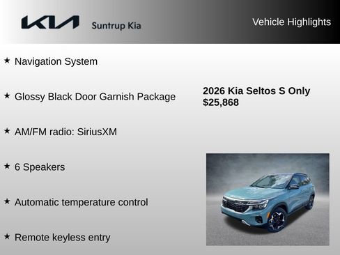 Used 2026 Kia Seltos S FWD image 8