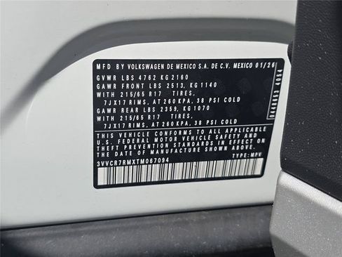 New 2026 Volkswagen Tiguan S FWD image 23