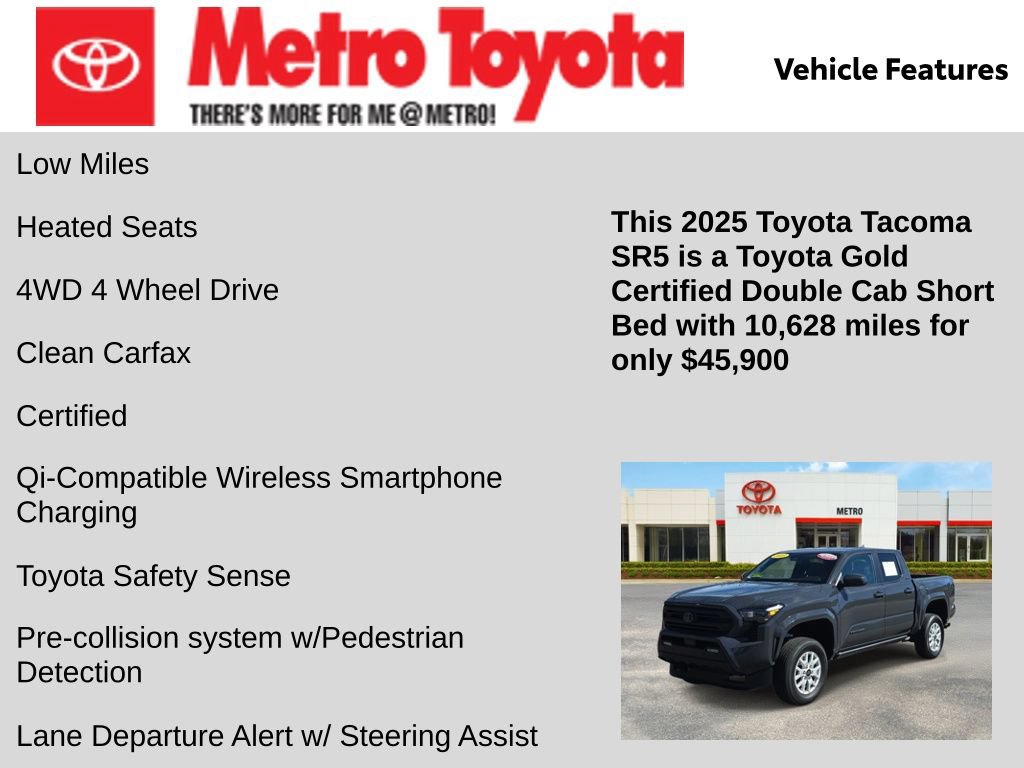 Certified 2025 Toyota Tacoma SR5 AWD/4WD image 6