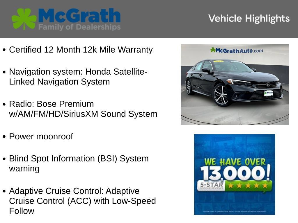 Used 2022 Honda Civic Touring image 6