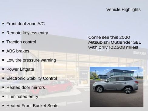 Used 2020 Mitsubishi Outlander SEL FWD image 7