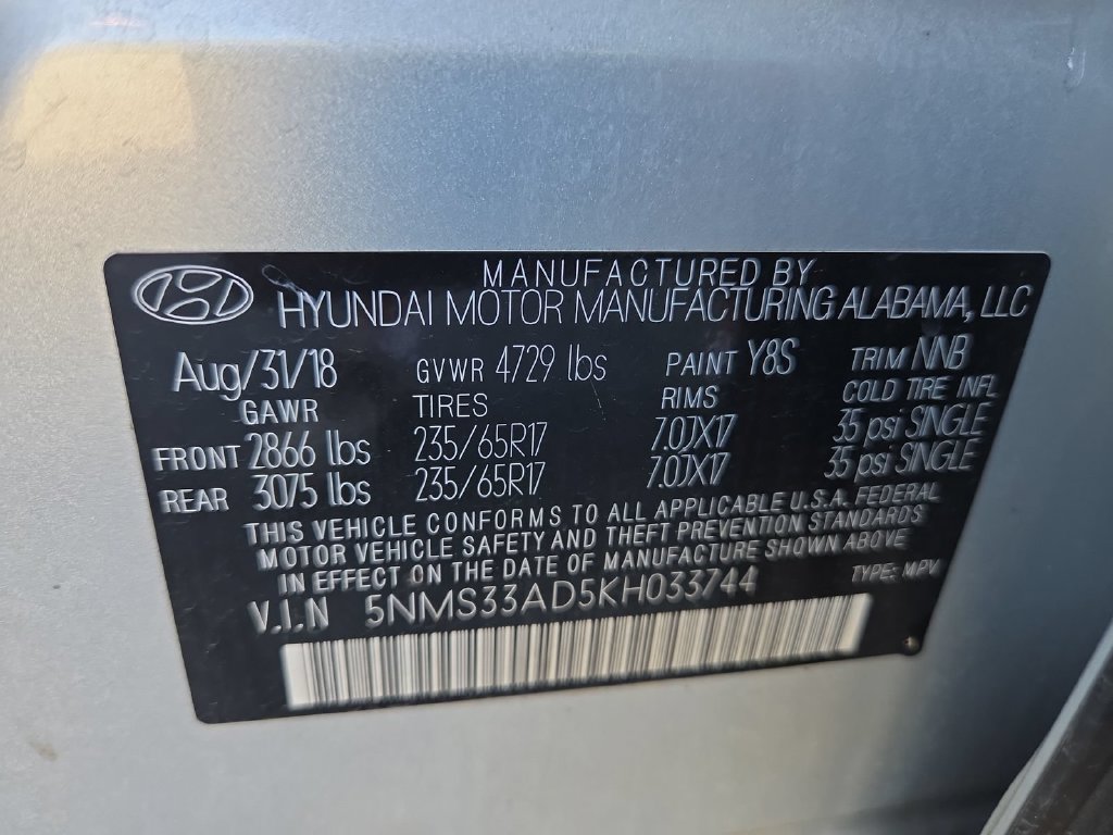 Used 2019 Hyundai Santa Fe SEL w/ Cargo Package FWD image 24
