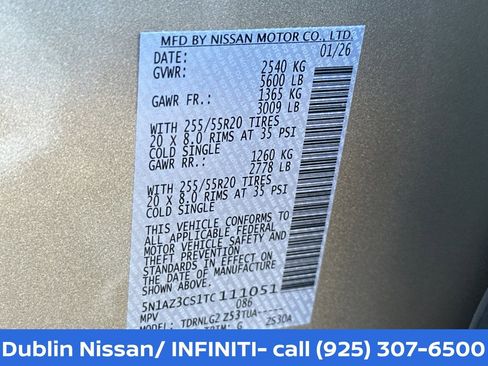 New 2026 Nissan Murano SL AWD/4WD image 35