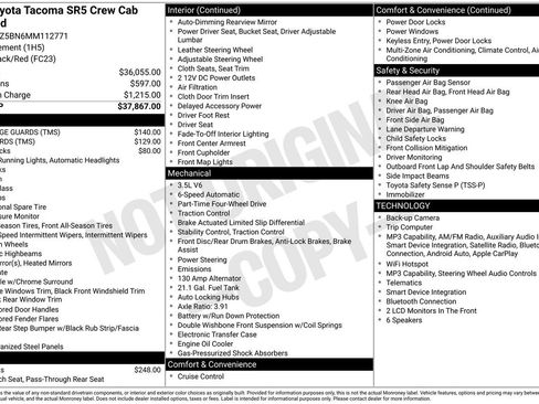 Used 2021 Toyota Tacoma SR5 AWD/4WD image 9