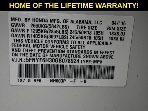Used 2016 Honda Pilot EX image 52