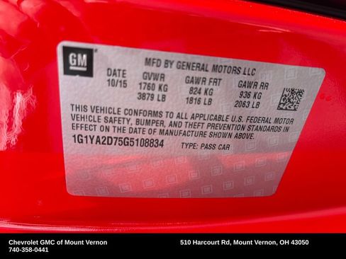Used 2016 Chevrolet Corvette Stingray Coupe w/ Battery Protection Package RWD image 31