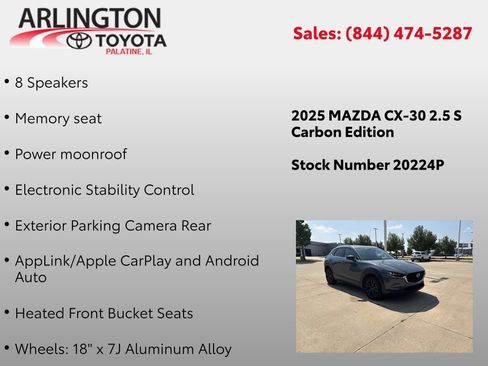 Used 2025 MAZDA CX-30 AWD 2.5 S w/ Preferred Package image 2
