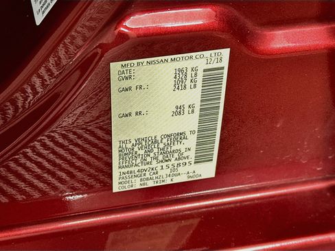 Used 2019 Nissan Altima 2.5 SV FWD image 12