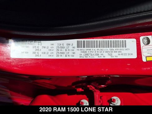 Used 2020 RAM 1500 Lone Star RWD image 24