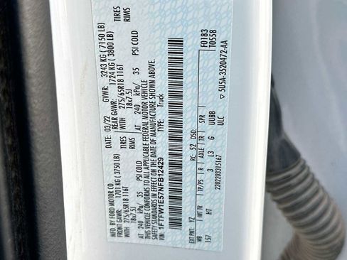 Used 2022 Ford F150 Lariat w/ Equipment Group 502A High image 22