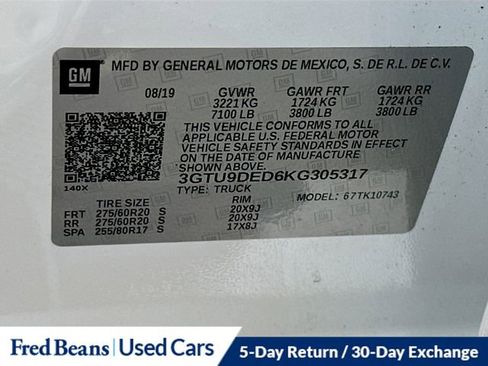 Used 2019 GMC Sierra 1500 SLT w/ SLT Premium Package AWD/4WD image 34