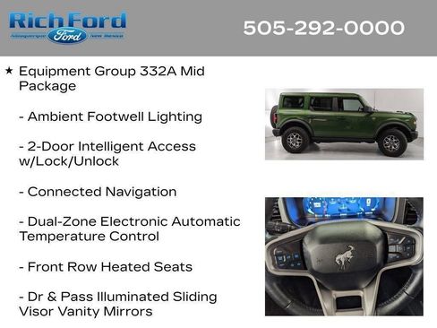 Certified 2025 Ford Bronco Badlands AWD/4WD image 58