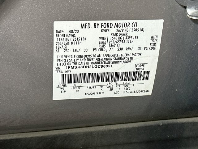 Used 2020 Ford Explorer XLT w/ Comfort Package AWD/4WD image 37
