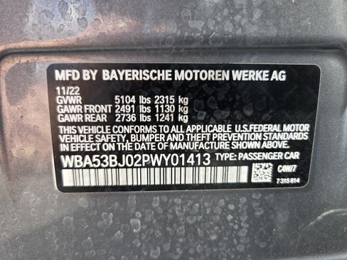 Certified 2023 BMW 540i w/ M Sport Package RWD image 19