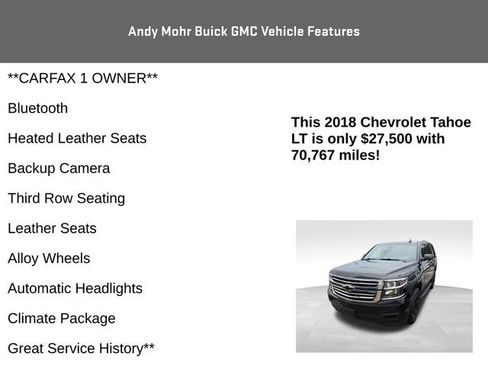 Used 2018 Chevrolet Tahoe LT AWD/4WD image 4