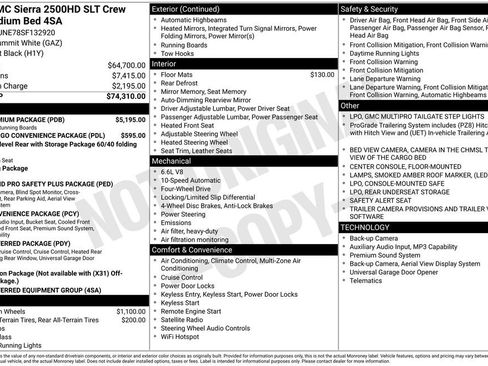 Used 2025 GMC Sierra 2500 SLT w/ SLT Premium Package AWD/4WD image 2
