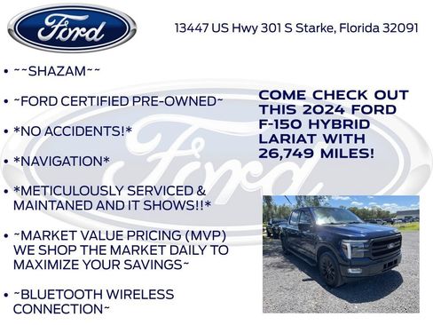 Certified 2024 Ford F150 Lariat w/ Equipment Group 502A High AWD/4WD image 6