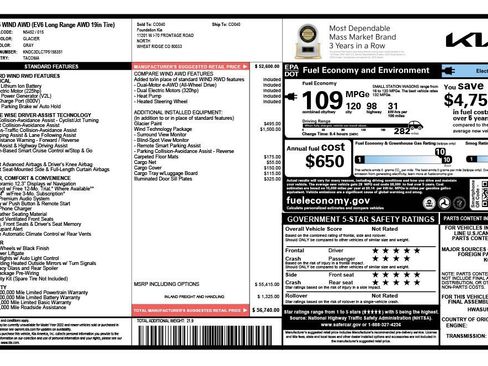 Used 2023 Kia EV6 Wind w/ Wind Technology Package image 6