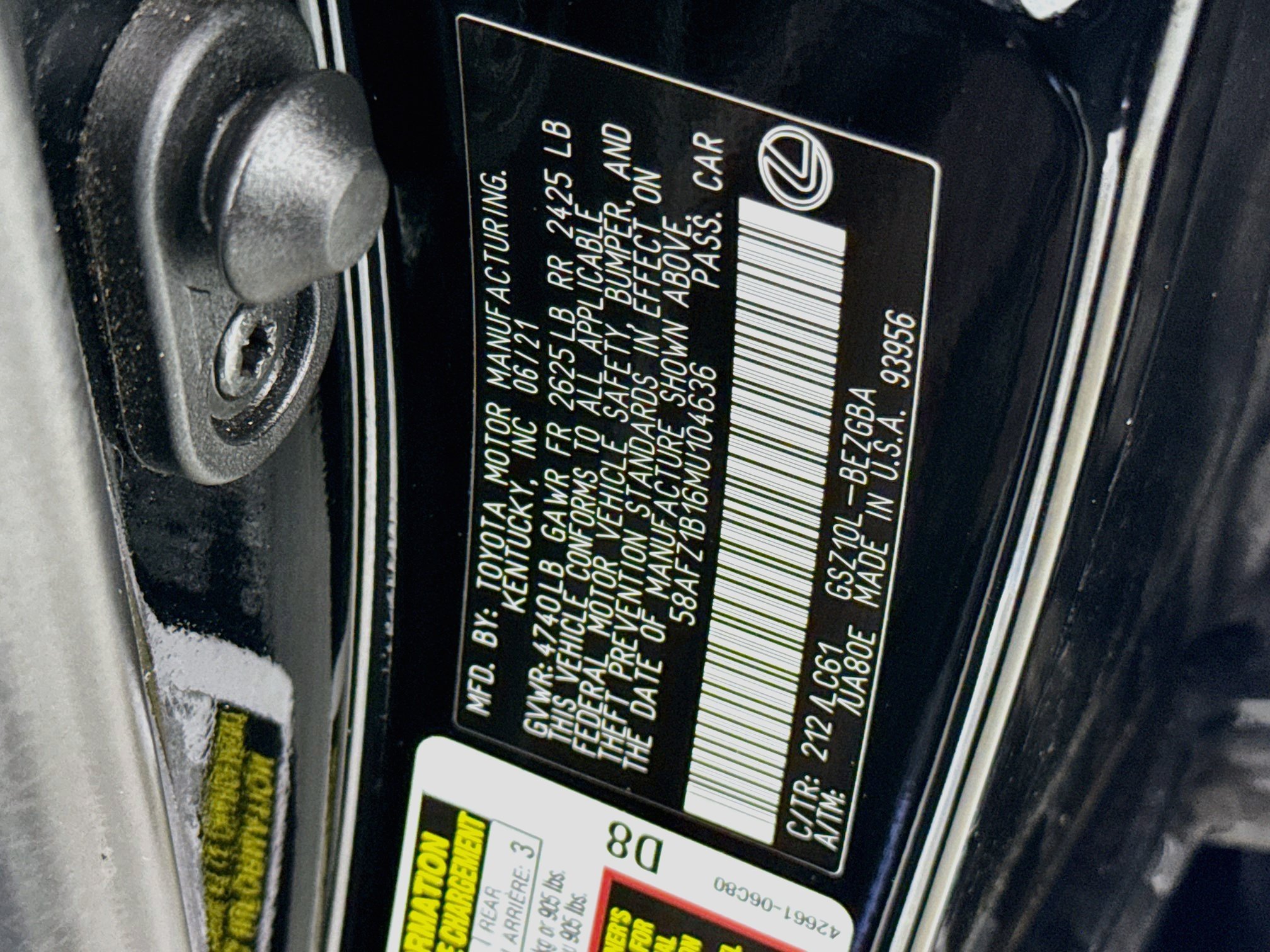 Certified 2021 Lexus ES 350 Ultra Luxury FWD image 31