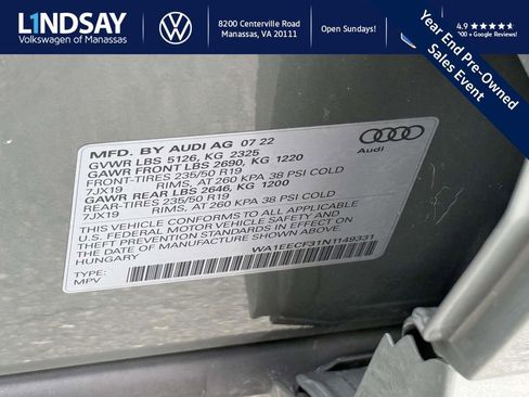 Used 2022 Audi Q3 2.0T Premium Plus w/ Premium Plus Package image 26