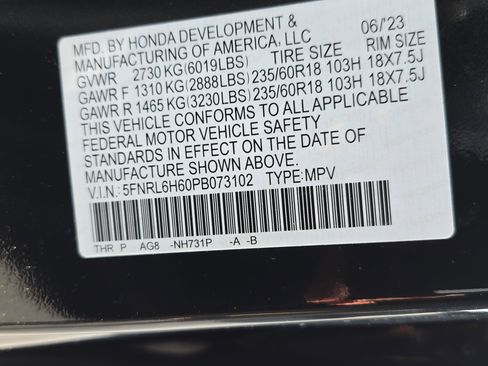 Used 2023 Honda Odyssey EX-L image 39