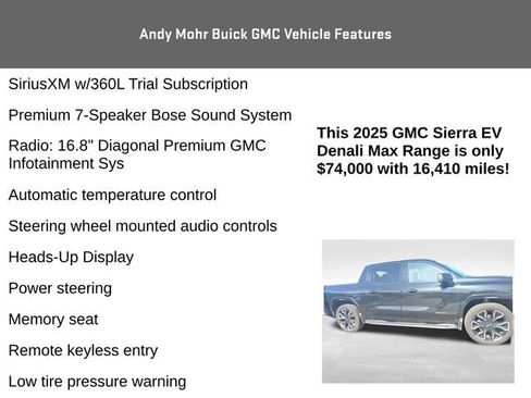 Used 2025 GMC Sierra EV Denali AWD/4WD image 14