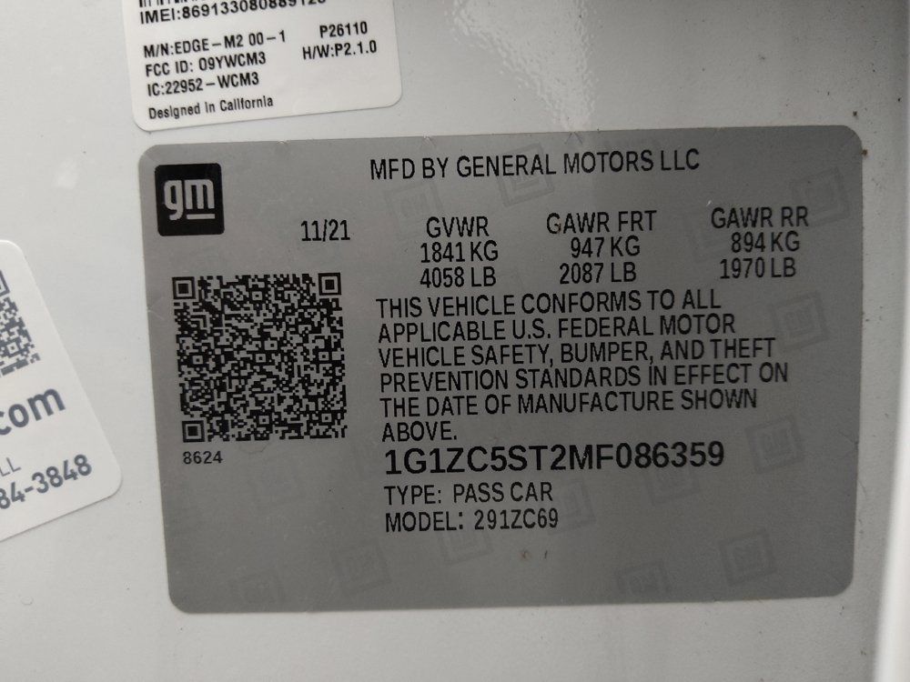 Used 2021 Chevrolet Malibu LS w/ Driver Confidence Package II FWD image 33