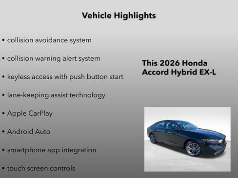 New 2026 Honda Accord EX-L image 10
