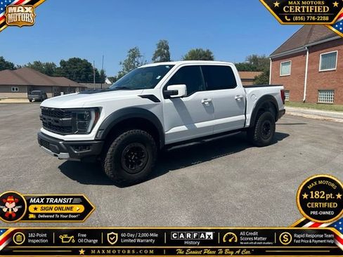 Used 2023 Ford F150 Raptor w/ Blue Interior Package AWD/4WD image 2