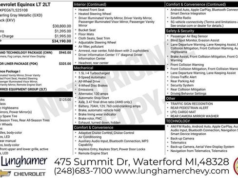 New 2026 Chevrolet Equinox LT w/ Safety and Technology Package AWD/4WD image 11