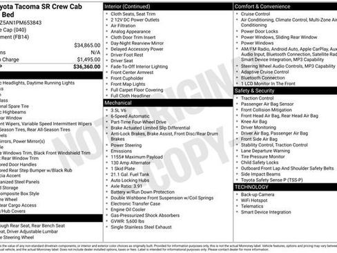 Used 2023 Toyota Tacoma SR image 28
