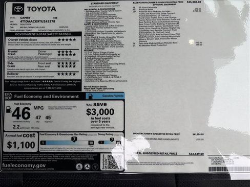 New 2026 Toyota Camry XSE image 25