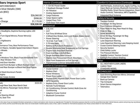Certified 2025 Subaru Impreza 2.0i Sport image 3
