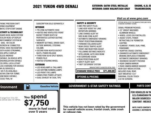 Used 2021 GMC Yukon Denali w/ Denali Premium Package image 32